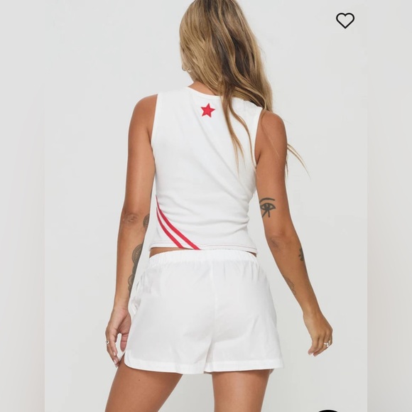 Princess Polly SUNKISS SHORTS WHITE - SIZE 12 - Picture 3 of 6